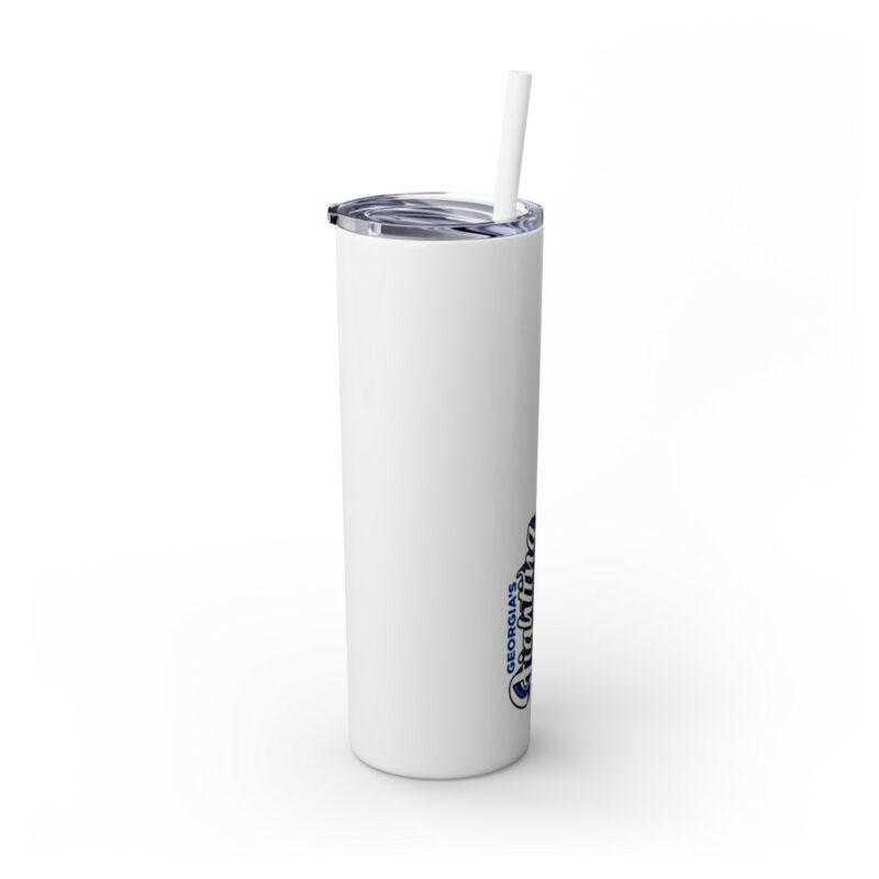 Fighting Fourteen Skinny Tumbler with Straw, 20oz - Image 2
