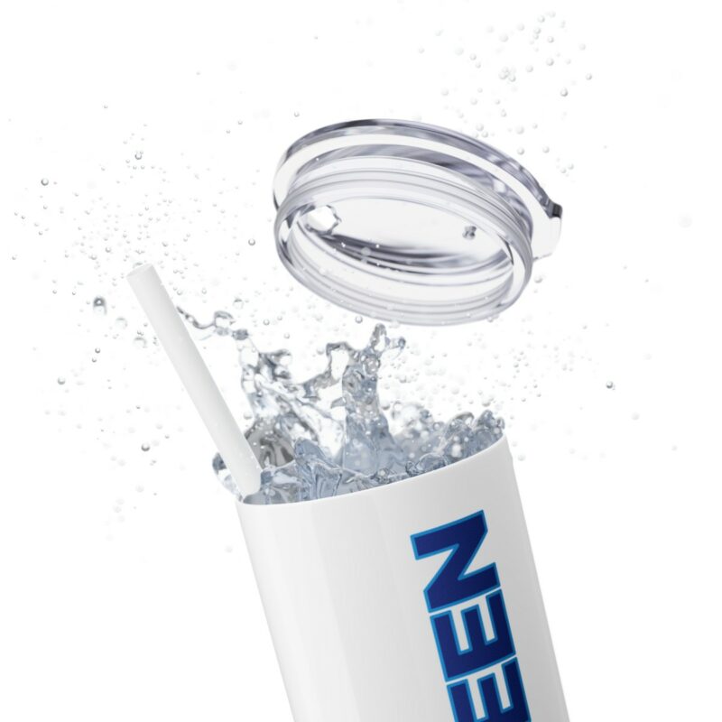 Fighting Fourteen Skinny Tumbler with Straw, 20oz - Image 8