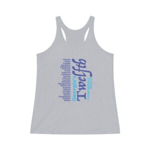 12th Congressional District Women's Tri-Blend Racerback Tank