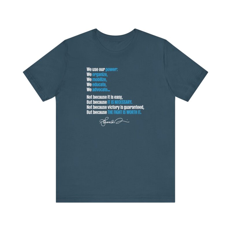 Our Power Unisex Tee - Organize, Mobilize, Educate - Image 12