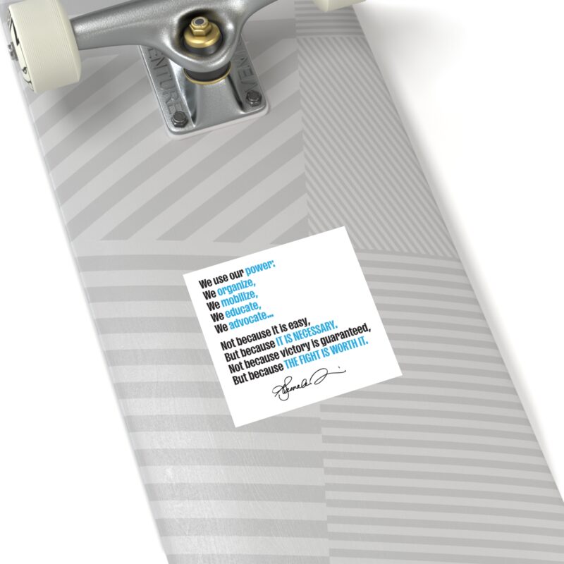 Kamala Harris Square Stickers - Advocate, Educate, Mobilize - Inspiring Indoor/Outdoor Decor - Image 8