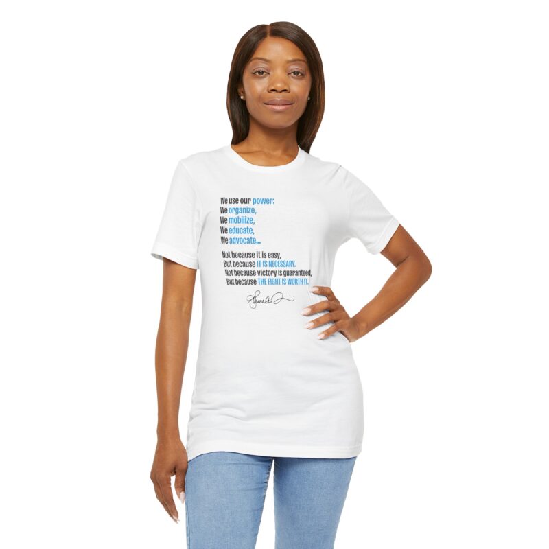 Our Power Unisex Tee - Organize, Mobilize, Educate - Image 2