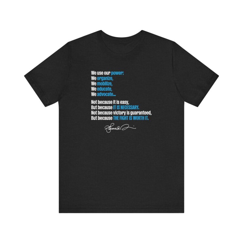 Our Power Unisex Tee - Organize, Mobilize, Educate - Image 5